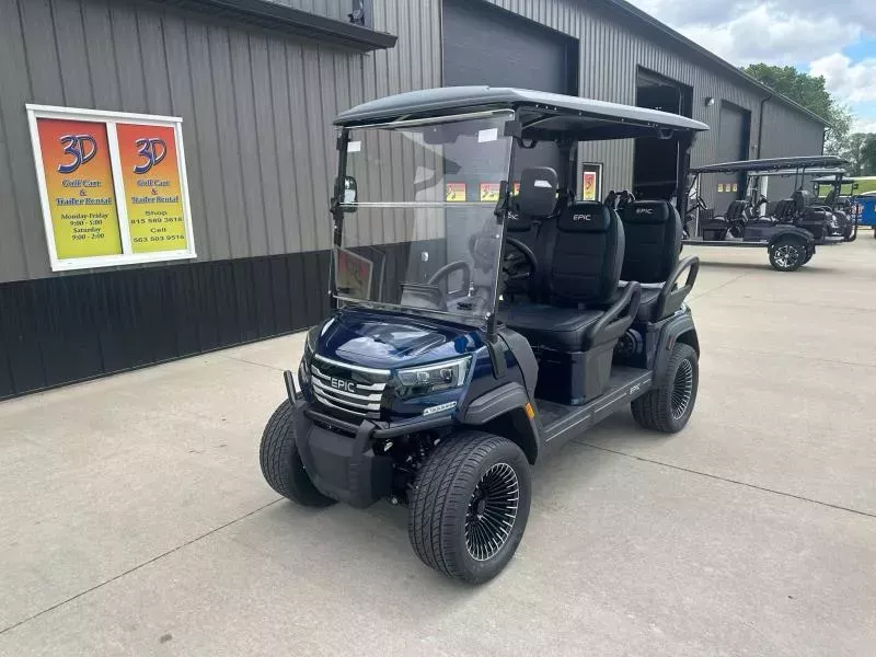 2026 Epic E40FX 51V LITHIUM FORWARD FACING 4-SEATER Golf Cart by ICON Electric Vehicle! LOADED AND STREET LEGAL!