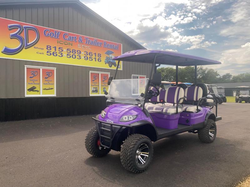 2022 ICON I60L 48v ELECTRIC GOLF CART 6SEATER LIFTED LOADED & STREET
