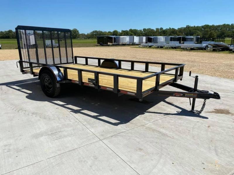 2021 Chase Trailers 6.5' x 14' Open Utility Trailer w/ 4' Assisted Gate ...