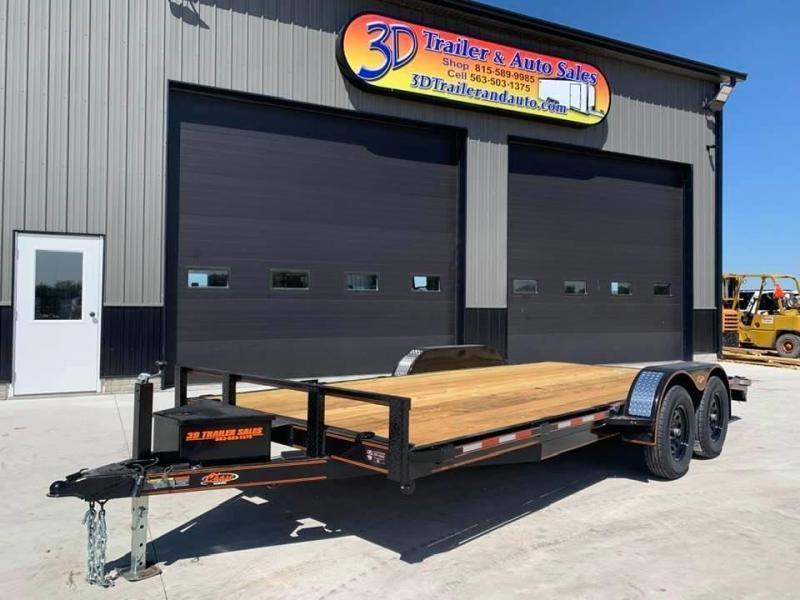 2022 Chase Trailers 18' 7K Loaded Flatbed Car Trailer 3d Trailer & Auto Your local Clinton