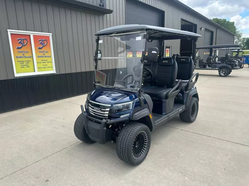 2026 Epic E40FX 51V LITHIUM FORWARD FACING 4-SEATER Golf Cart by ICON Electric Vehicle! LOADED AND STREET LEGAL!