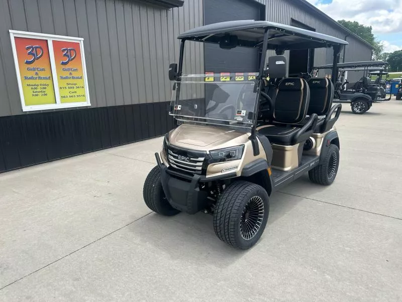 2026 Epic E40FX 51V LITHIUM FORWARD FACING 4-SEATER Golf Cart by ICON Electric Vehicle! LOADED AND STREET LEGAL!