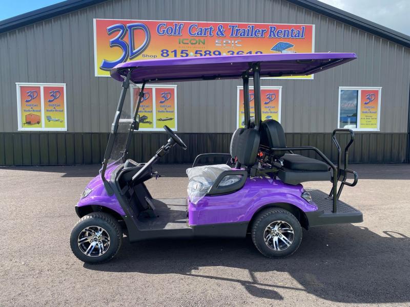 2022 ICON I40 48v ELECTRIC GOLF CART 4 SEATER 3d Trailer & Auto