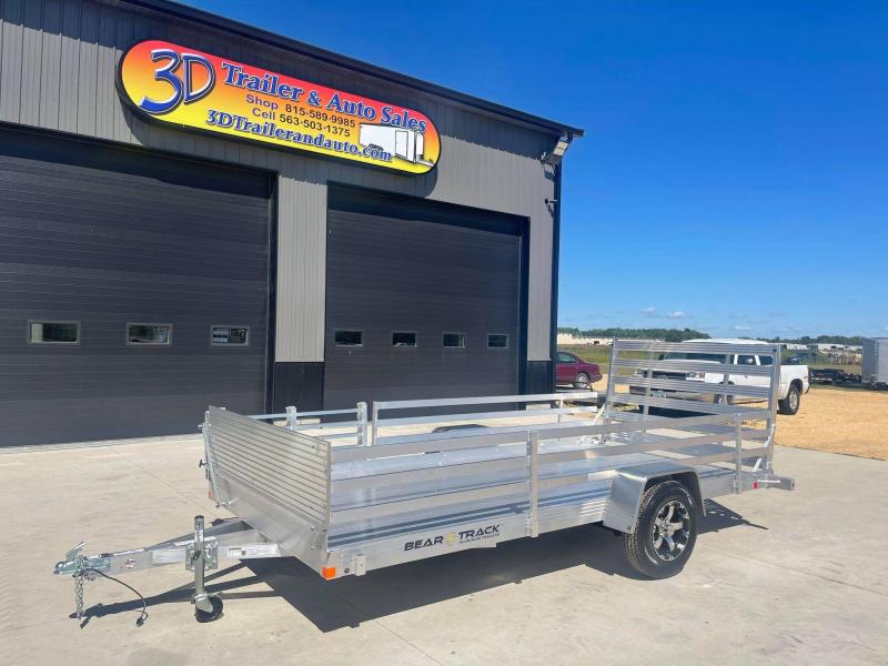 2022 Bear Track 80 X 14 All Aluminum Utility Trailer w/ Straight gate on rear and a side load Bifold Gate 2022 Bear Track 80 X 14 All Aluminum Utility Trailer w/ Straight gate on rear and a side load Bifold Gate