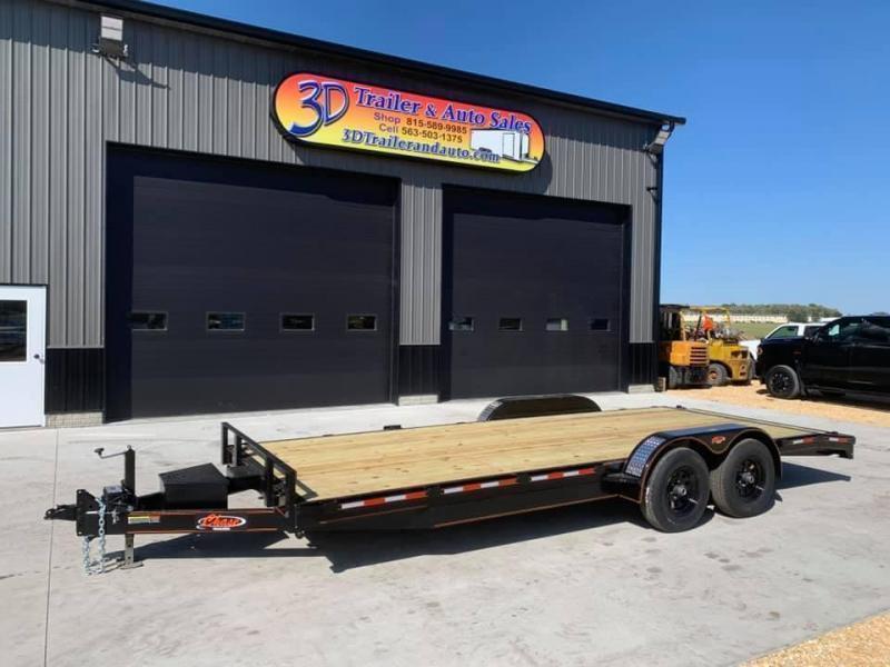 2022 Chase Trailers 20' 10K Loaded Flatbed Car Trailer 3d Trailer