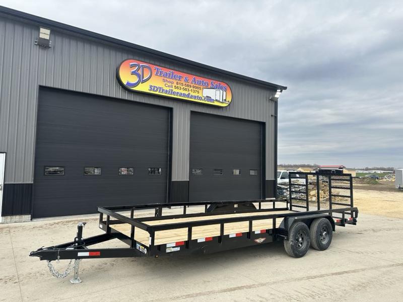 2024 H&H Trailers 82" X 20' 10K Heavy Duty Utility Trailer 3d Trailer & Auto Your local
