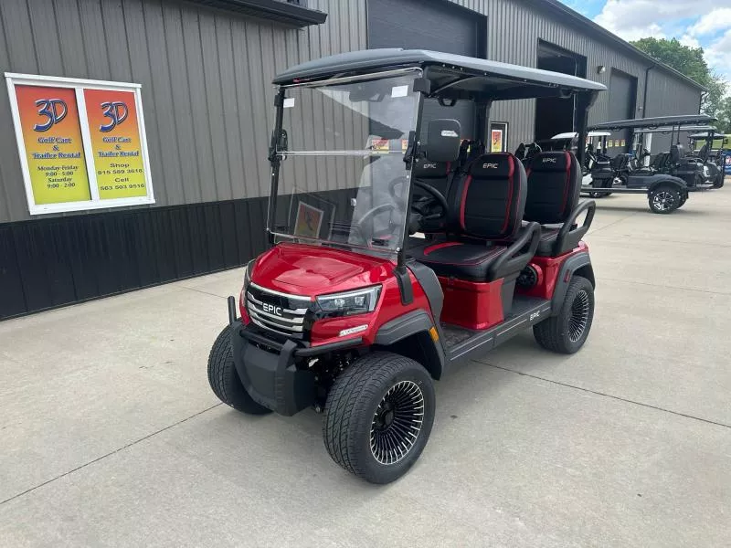 2026 Epic E40FX 51V LITHIUM FORWARD FACING 4-SEATER Golf Cart by ICON Electric Vehicle! LOADED AND STREET LEGAL!