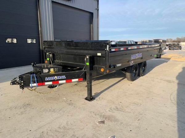 2022 Load Trail 96" x 16' 14k Heavy Duty Deckover Dump w/ 18" Fold Down Sides 2022 Load Trail 96" x 16' 14k Heavy Duty Deckover Dump w/ 18" Fold Down Sides