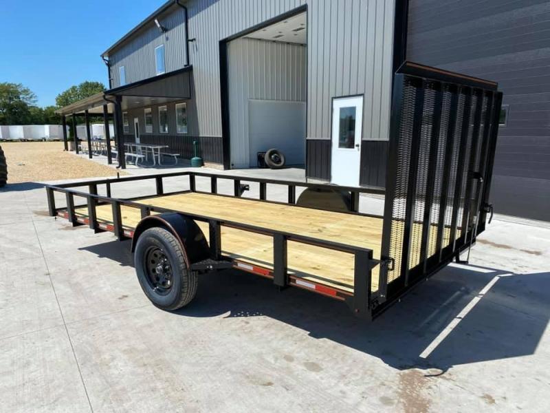 2023 Chase Trailers 7' x 14' Open Utility Trailer w/ 4' Assisted Gate ...