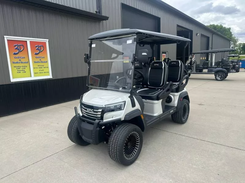 2026 Epic E40FX 51V LITHIUM FORWARD FACING 4-SEATER Golf Cart by ICON Electric Vehicle! LOADED AND STREET LEGAL!
