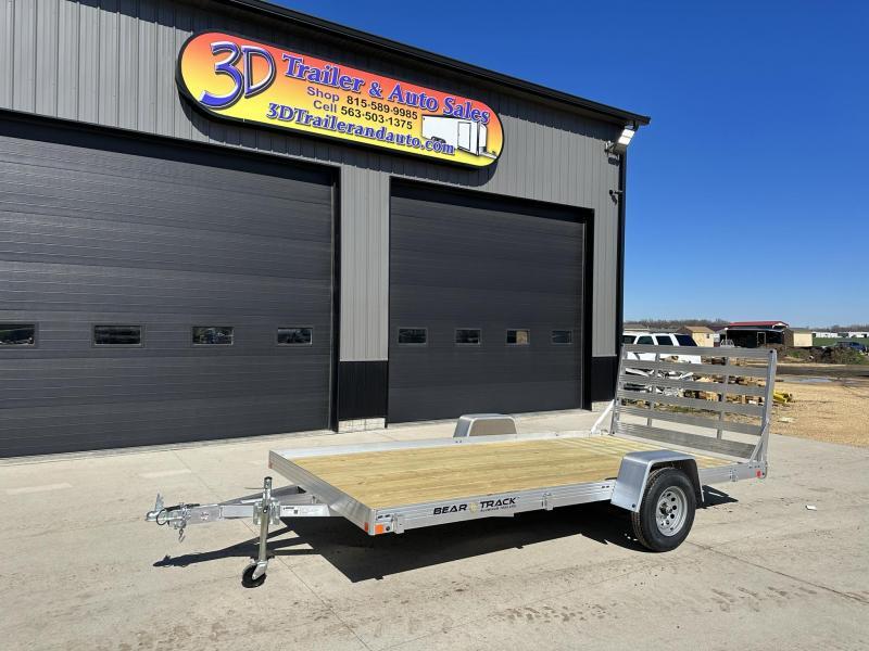 2024 Bear Track 80" X 14' Aluminum Wood Deck Utility Trailer w/ Straight Gate