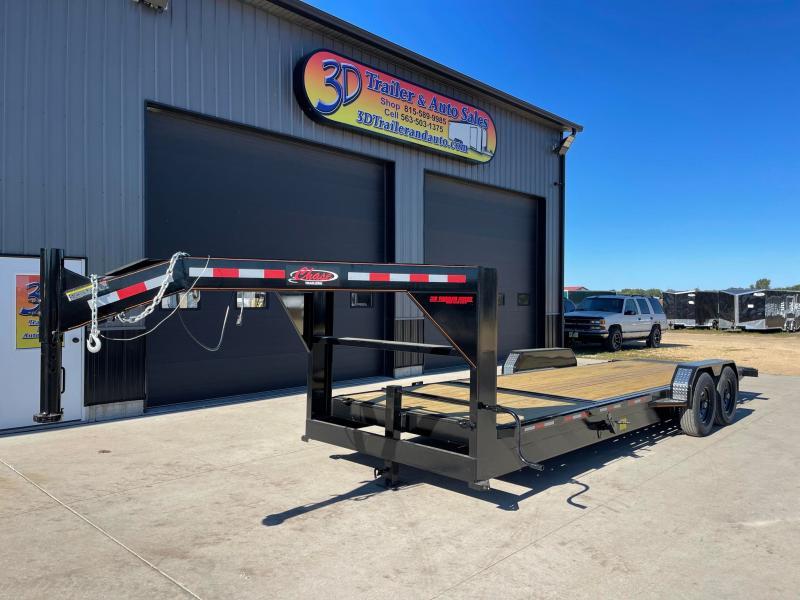 2023 Chase Trailers 24' 14K GOOSENECK Split Deck Tilt Bed Equipment Trailer 3d Trailer & Auto