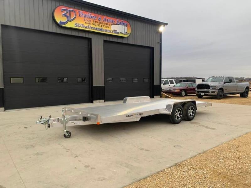 2022 Bear Track 20' 7K GVWR All Aluminum Car / Racing Trailer w/ Slideout Ramps