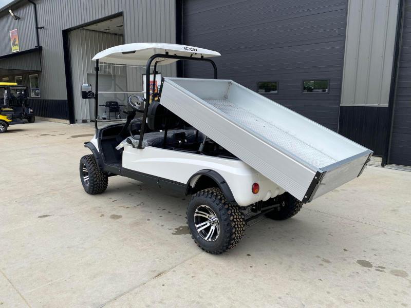 2022 ICON I20U 48v Utility Vehicle w/ Electric Dump Bed 3d Trailer
