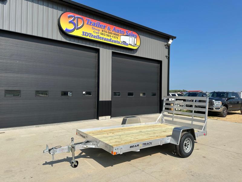 2024 Bear Track 76" X 12' Aluminum Wood Deck Utility Trailer w