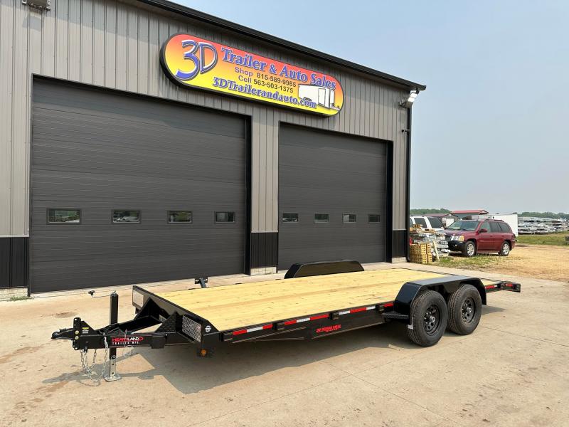 2023 Chase Trailers 20' 10K Loaded Flatbed Car Trailer 3d Trailer