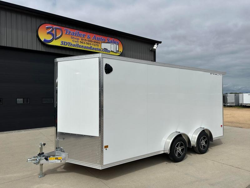 2024 Triton Trailers 7.5' X 16' X 7'1" Stealth Ramp Door Extra Tall Aluminum Enclosed Cargo