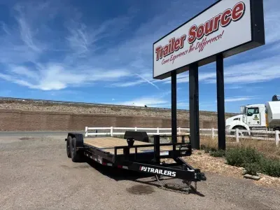 2027 PJ Trailers 7'x20' Channel Equipment Tilt-