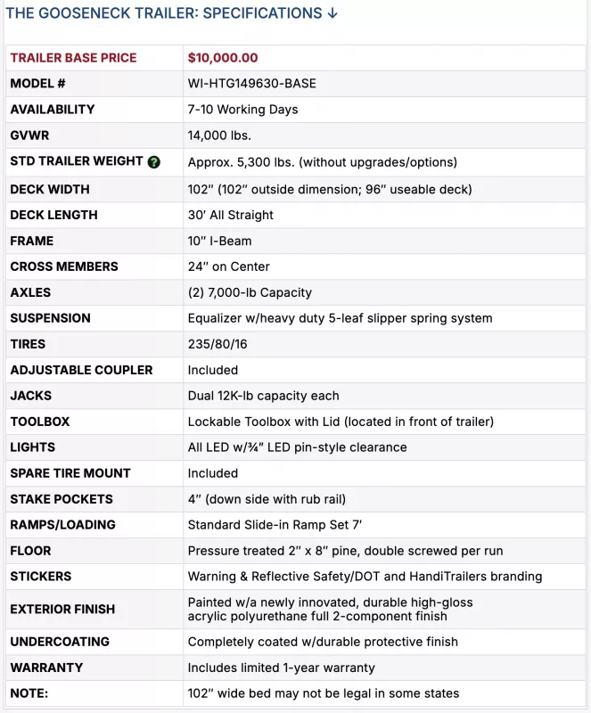 new Equipment / Flatbed Trailers HandiTrailers  for sale, in Sturtevant, WI Thumbnail 4