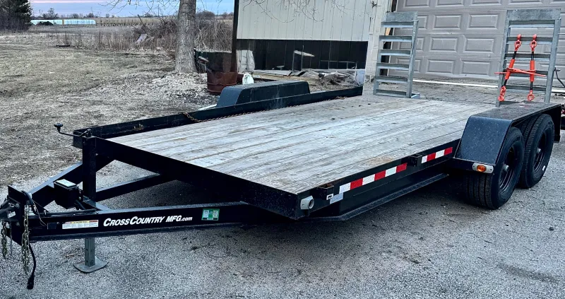 2023 Cross Country MFG 5HD18 Equipment Trailer - 18 ft Tandem Axle New Tires