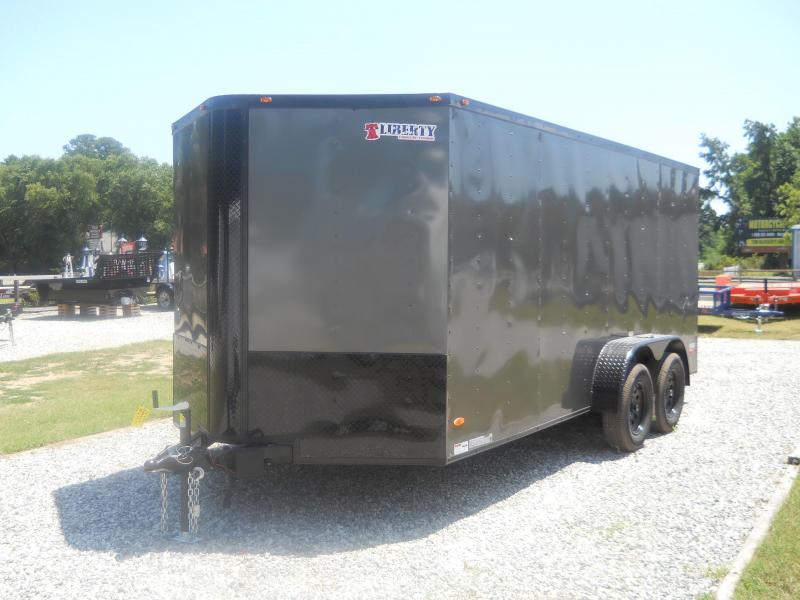 2021 Freedom Trailers 7x16 V-NOSE*" BLACK OUT PACKAGE/ RV DOOR REAR RAMP 2021 Freedom Trailers 7x16 V-NOSE*" BLACK OUT PACKAGE/ RV DOOR REAR RAMP
