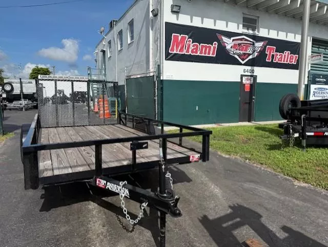 2023 Anderson Manufacturing 7X14 UTILITY Landscape Trailer