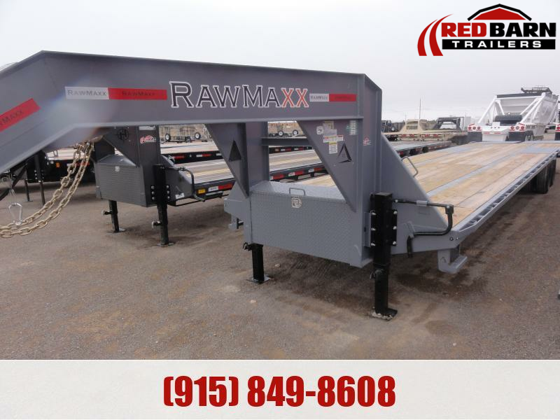2023 RawMaxx 40' 12K'S D/T MAXX RMPS GOOSENECK Flatbed Trailer