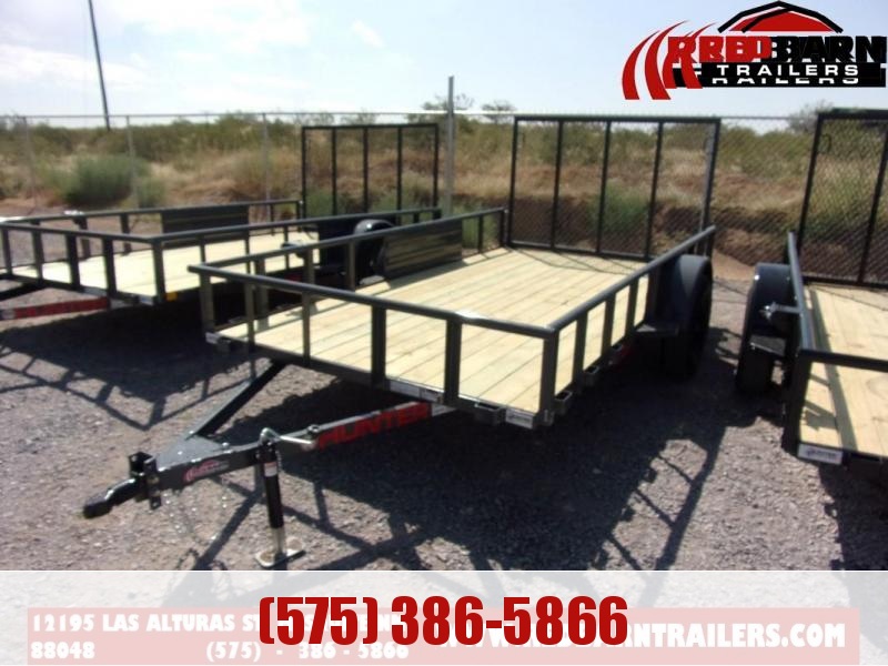 2022 Hunter 6.5 X 12, GRAY, RAMP, SPARE MOUNT, Utility Trailer 2022 Hunter 6.5 X 12, GRAY, RAMP, SPARE MOUNT, Utility Trailer