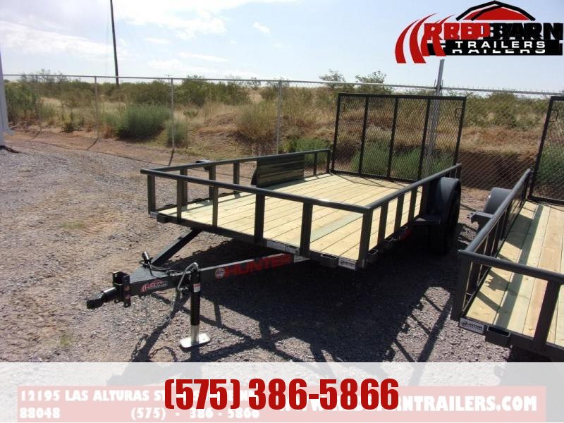 2022 Hunter 6.5 X 12, GRAY, RAMP, SPARE MOUNT, Utility Trailer 2022 Hunter 6.5 X 12, GRAY, RAMP, SPARE MOUNT, Utility Trailer