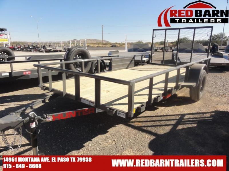 2022 Hunter 77x14 Sigle Axle Utility Trailer UTH771413 RAMP GATE 2022 Hunter 77x14 Sigle Axle Utility Trailer UTH771413 RAMP GATE