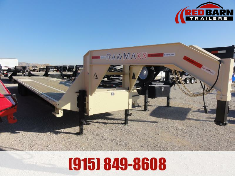 2023 RawMaxx 40;10K'S MAXX RMPS GOOSENECK TRAILER Flatbed Trailer