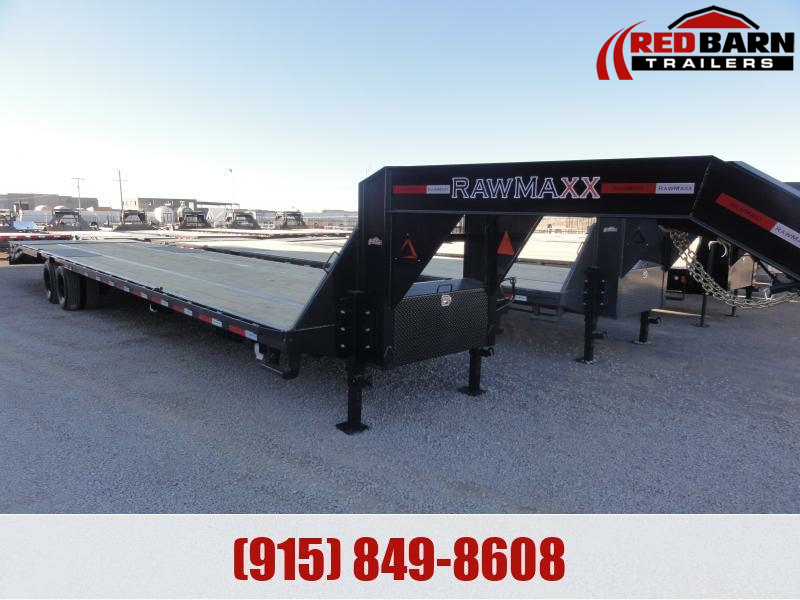 2023 RawMaxx 40'25K MAXX RMPS 14 PLY GOOSENECK Flatbed Trailer