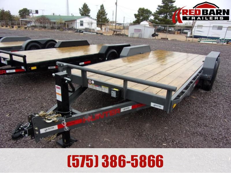 2022 Hunter 7 X 18, 14K, 2' DOVE TAIL, GRAY Equipment Trailer 2022 Hunter 7 X 18, 14K, 2' DOVE TAIL, GRAY Equipment Trailer