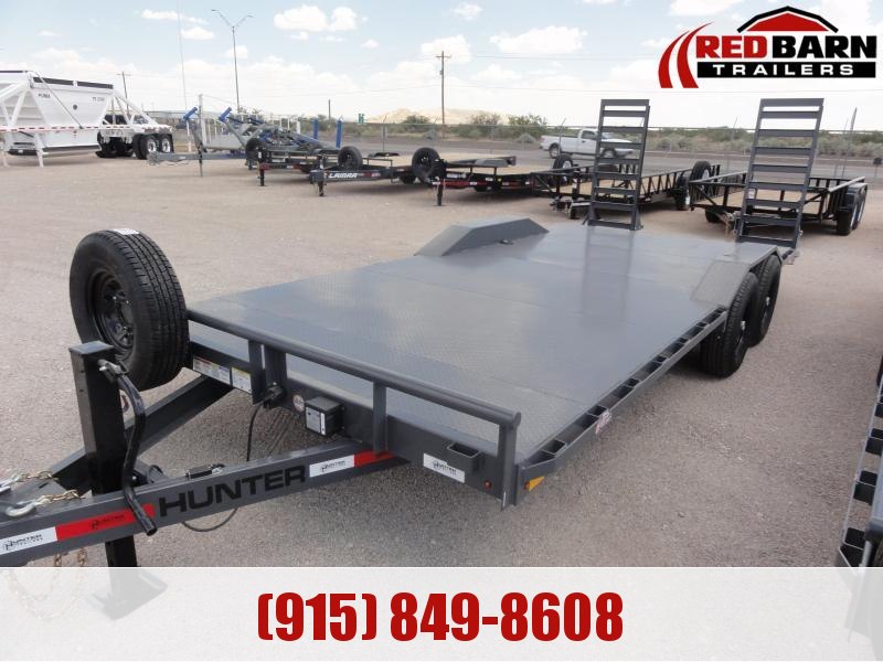 2023 Hunter 102X20 14K D/T STL FLR STD RMPS Equipment Trailer 2023 Hunter 102X20 14K D/T STL FLR STD RMPS Equipment Trailer