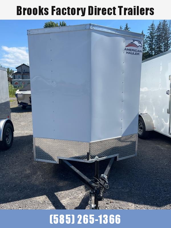 2023 AMERICAN HAULER 6X10 AR610SA-D WHITE SA W/BARN DOORS CARGO TRAILER 2023 AMERICAN HAULER 6X10 AR610SA-D WHITE SA W/BARN DOORS CARGO TRAILER