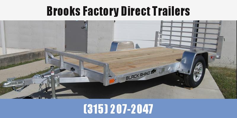 2022 Black Rhino UTS612 6 x 12 Aluminum Utility Trailer 2022 Black Rhino UTS612 6 x 12 Aluminum Utility Trailer