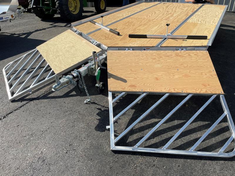 2023 Mission MFS 101X12LV OPEN Snowmobile Trailer Brooks Factory