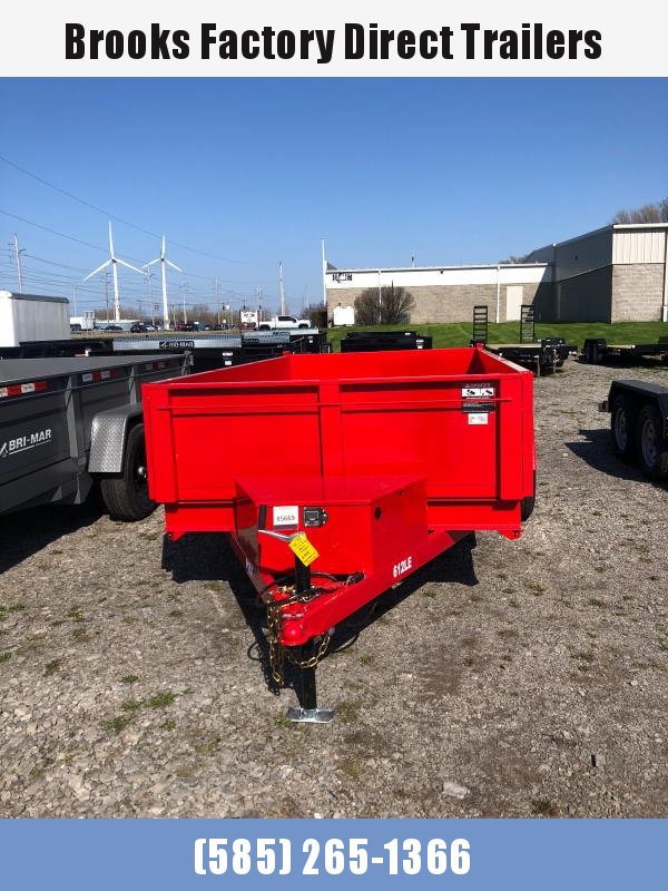 2022 BRI-MAR RED DT612LP-LE-10-A 6x12 Dump Trailer 2022 BRI-MAR RED DT612LP-LE-10-A 6x12 Dump Trailer
