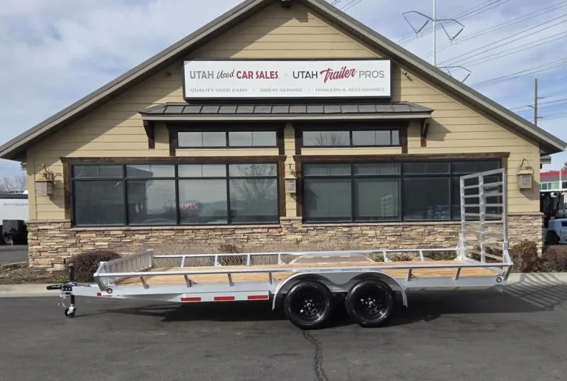 2026 Baughman 7X18 Aluminum Utility/ATV/UTV Trailer W/ Side Load 