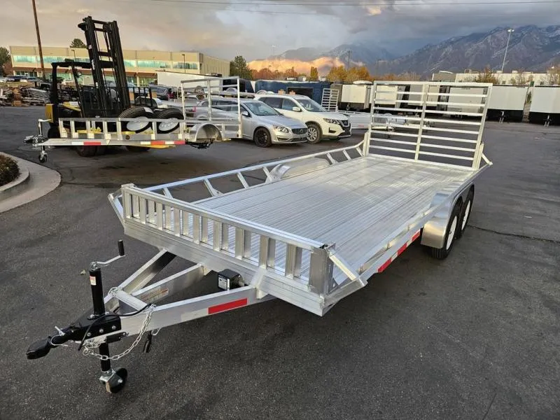 2026 BAUGHMAN 7X18 Utility ATV/UTV All Aluminum Deck Side Load B 