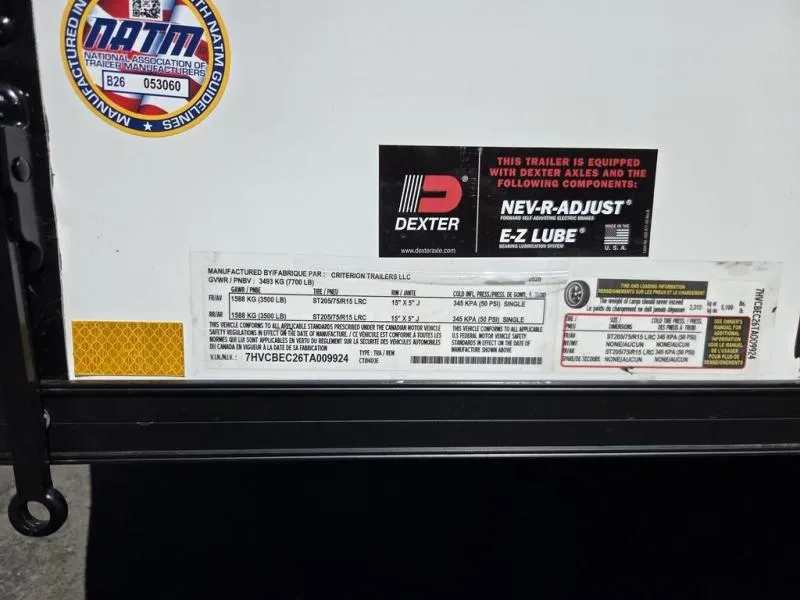 new Cargo (Enclosed) Trailers Criterion  for sale, in Draper, UT Thumbnail 12