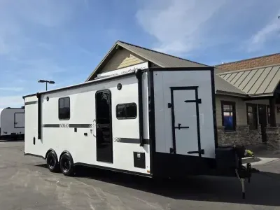 2026 Stealth Nomad 24FK 8.5x24 Toy Hauler Travel Trailer Enclosed Cargo Bumper Pull 