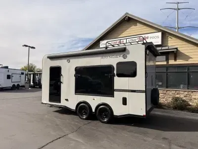 2026 Raynger 8X18 / 8.5X18 10K Toy Hauler Travel Trailer Fridge 