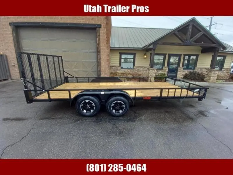 2026 Echo Echo 7X17 Utility/ATV/UTV Side Ramps Trailer 
