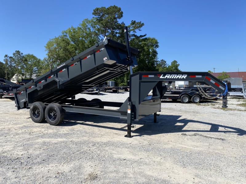 2023 Lamar Trailers 83x16 Gooseneck Dump Trailer Bayou Trailers