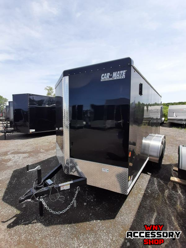 Car Mate Trailers 7X12 7K TANDEM AXEL ENCLOSED TRAILER W/REAR RAMP DOOR 1738257750