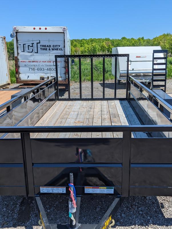 2023 Big Tex Trailers 7X16 TANDEM AXLE STEEL SIDED UTILITY WITH REAR