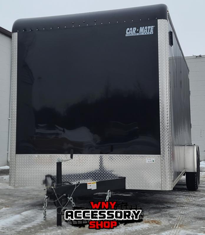 2022 Car Mate Trailers 7X16+12" EXTRA HEIGHT TANDEM AXLE WITH REAR RAMP