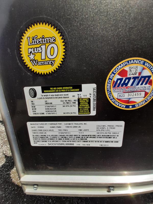 new Cargo (Enclosed) Trailers CAR MATE TRAILERS Other for sale, in Lockport, NY Thumbnail 8