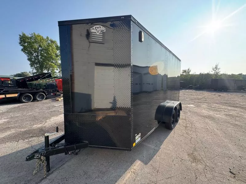 2026 Diamond Cargo 7'X14'+12" EXTRA HEIGHT 7K W/RAMP Cargo / Enclosed Trailer